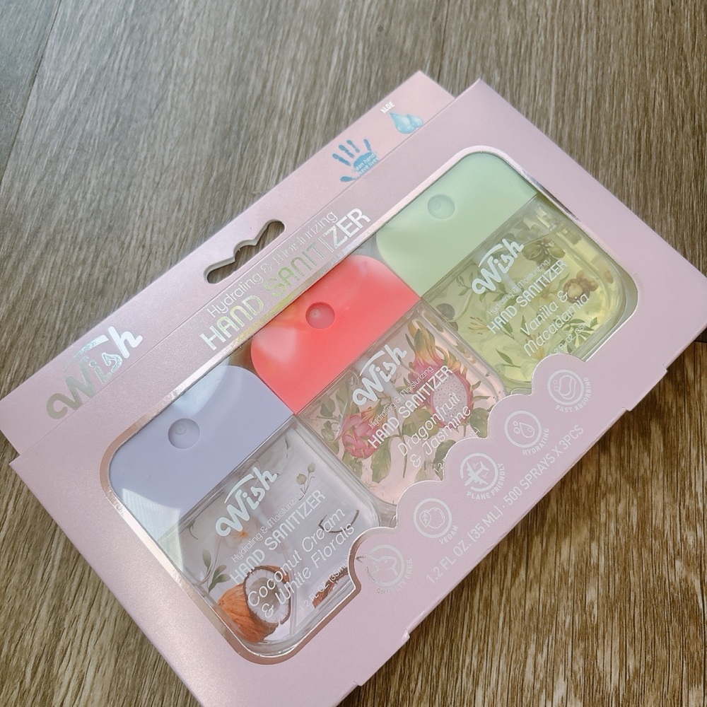Wish Hand Sanitizer Trio - Coral, Mint, Lavender